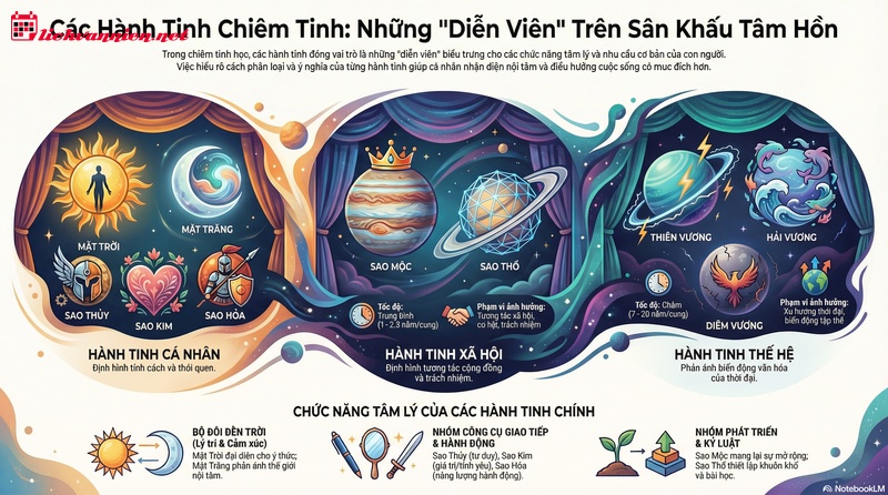 C&aacute;c h&agrave;nh tinh trong Chi&ecirc;m tinh học: Giải m&atilde; &yacute; nghĩa v&agrave; sức mạnh tiềm ẩn