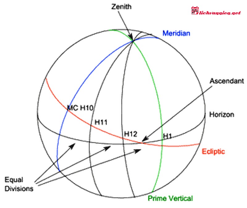 Placidus v&agrave; Whole Sign: Giải m&atilde; sự kh&aacute;c biệt trong hệ thống ph&acirc;n chia Cung nh&agrave;