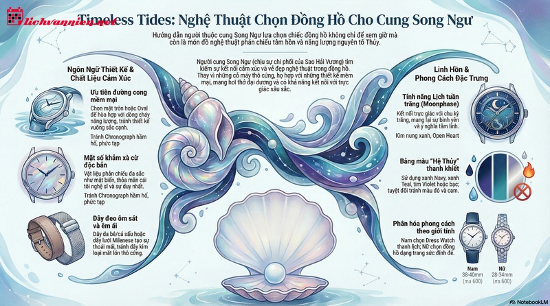 B&iacute; quyết chọn đồng hồ cho cung Song Ngư: Khi thời gian chạm v&agrave;o cảm x&uacute;c