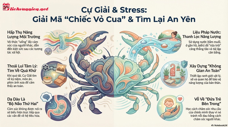 Cơ Chế Điều Hướng Cảm X&uacute;c V&agrave; Chiến Lược Giải Tỏa &Aacute;p Lực Cho Cung Cự Giải