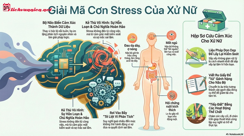 C&aacute;ch Cung Xử Nữ Đối Diện Với Cảm X&uacute;c & Stress: Từ "Rối Ren" Đến "Trật Tự"
