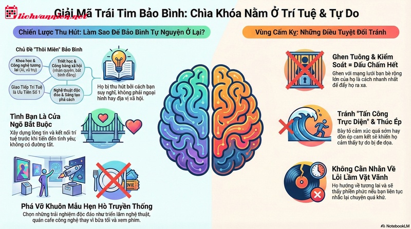 Cách thu hút cung Bảo Bình: Bí quyết chinh phục "Kẻ lập dị" thông thái