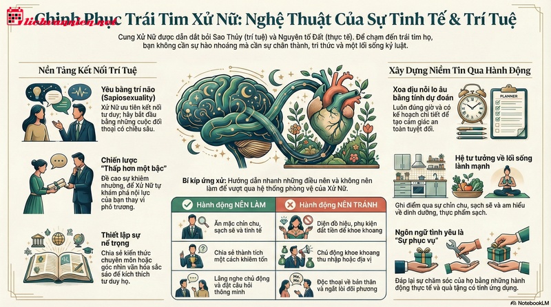 C&aacute;ch thu h&uacute;t cung Xử Nữ: Nghệ thuật chinh phục bằng tr&iacute; tuệ v&agrave; sự thấu cảm