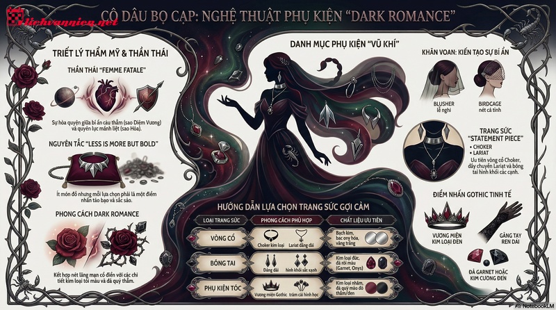 B&iacute; quyết chọn phụ kiện cưới cho c&ocirc; d&acirc;u cung Bọ Cạp: Quyền lực & B&iacute; ẩn