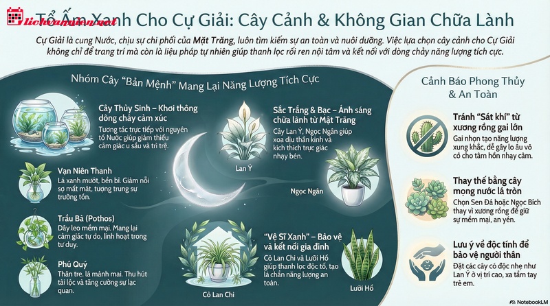 C&acirc;y Cảnh Hợp Cung Cự Giải: B&iacute; Quyết Thu H&uacute;t B&igrave;nh An & Nu&ocirc;i Dưỡng Cảm X&uacute;c