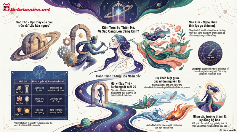 Vẻ Đẹp Vượt Thời Gian: Giải Mã Bí Mật Những Cung Hoàng Đạo Càng Lớn Càng Xinh