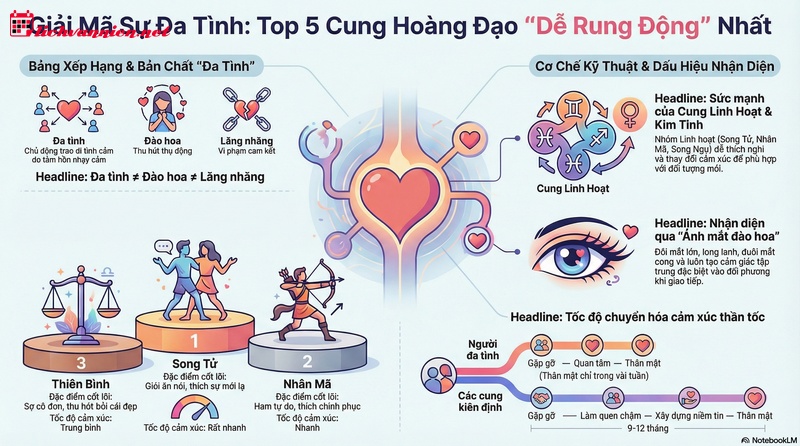 Giải m&atilde; b&iacute; mật v&agrave; thứ hạng c&aacute;c cung ho&agrave;ng đạo đa t&igrave;nh nhất