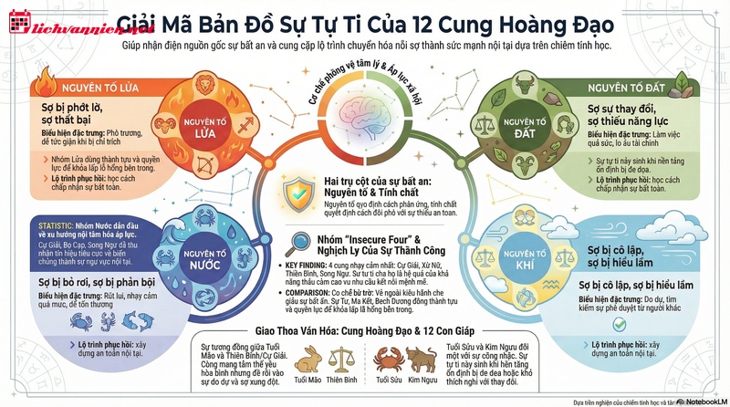Sự Tự Ti Của 12 Cung Hoàng Đạo: Từ Cơ Chế Phòng Vệ Đến Sức Mạnh Nội Tại