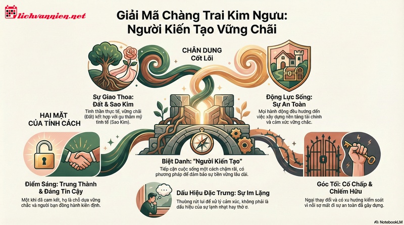 Nam Kim Ngưu: Giải m&atilde; t&acirc;m l&yacute; ch&agrave;ng trai Ki&ecirc;n định v&agrave; Thực tế