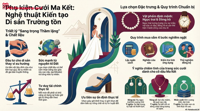 Phụ kiện cưới cung Ma Kết: Sự giao thoa giữa tư duy di sản v&agrave; vẻ đẹp vượt thời gian