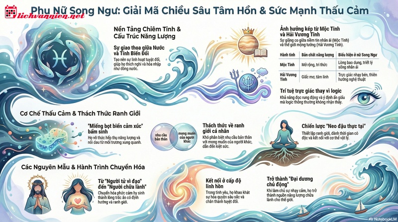 Giải M&atilde; Thế Giới Nội T&acirc;m Phụ Nữ Cung Song Ngư Qua Lăng K&iacute;nh T&acirc;m L&yacute; Học Chi&ecirc;m Tinh