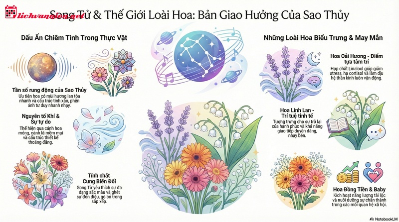 Cung Song Tử hợp với lo&agrave;i hoa n&agrave;o để khơi dậy tr&iacute; tuệ v&agrave; sự c&acirc;n bằng?
