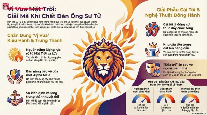 Giải m&atilde; Cung Sư Tử nam: T&acirc;m l&yacute;, Kh&iacute; chất v&agrave; Bản lĩnh của "Vị vua"