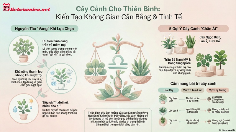 Cung Thi&ecirc;n B&igrave;nh Hợp C&acirc;y G&igrave;? B&iacute; Quyết Chọn C&acirc;y "Chuẩn Gu" Sao Kim