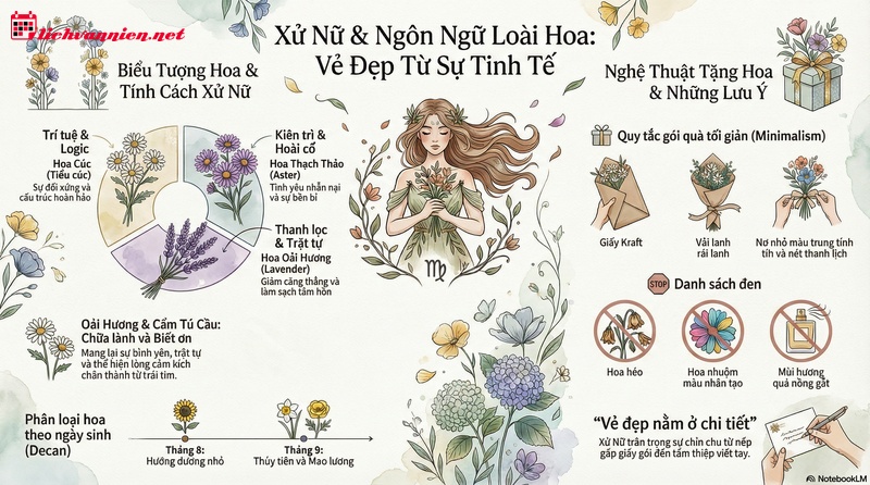 B&iacute; mật lo&agrave;i hoa chữa l&agrave;nh t&acirc;m hồn Cung Xử Nữ: Biểu tượng của sự tinh tế v&agrave; ho&agrave;n mỹ