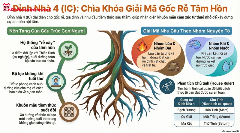 Đỉnh Nh&agrave; 4 Tại 12 Cung Ho&agrave;ng Đạo: Giải M&atilde; Cội Nguồn Cảm X&uacute;c V&agrave; Gốc Rễ T&acirc;m Hồn