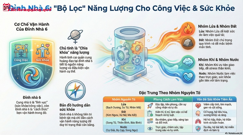 Đỉnh Nh&agrave; 6 Tại 12 Cung Ho&agrave;ng Đạo: Giải M&atilde; Th&oacute;i Quen, C&ocirc;ng Việc V&agrave; Sức Khỏe