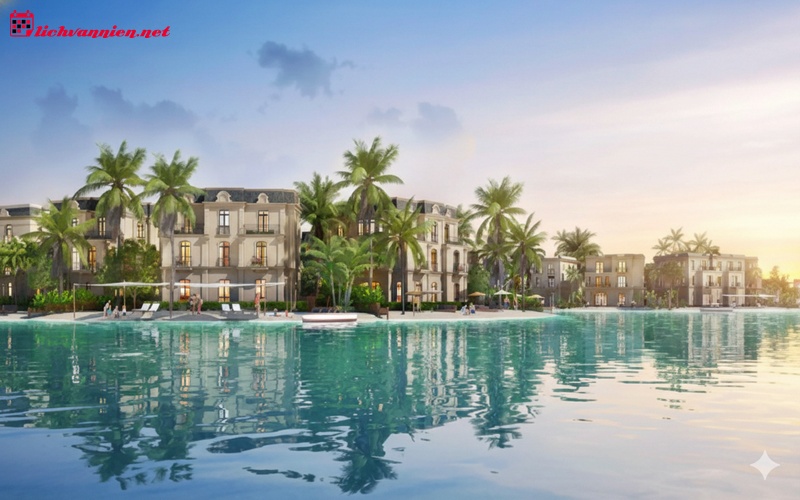 Hồ bơi 12 cung ho&agrave;ng đạo: Nơi kiến tr&uacute;c h&ograve;a điệu c&ugrave;ng bản ng&atilde;