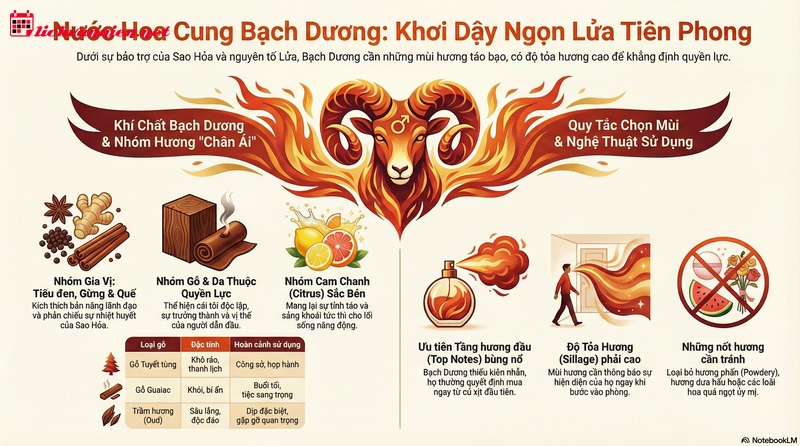 Giải m&atilde; m&ugrave;i hương đ&aacute;nh thức bản lĩnh Cung Bạch Dương