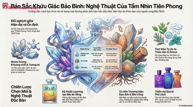 Nghệ thuật chọn nước hoa cho cung Bảo B&igrave;nh: Bản tuy&ecirc;n ng&ocirc;n của sự tự do