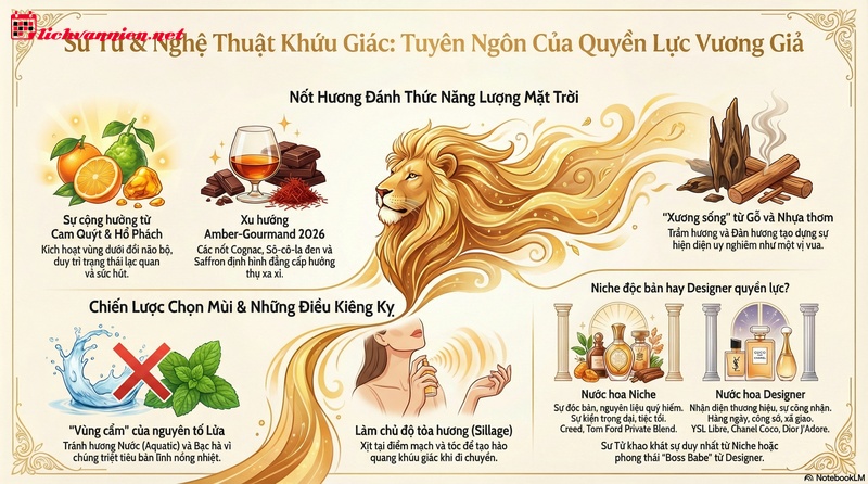 Nghệ thuật chọn nước hoa gi&uacute;p cung Sư Tử khẳng định h&agrave;o quang vương giả