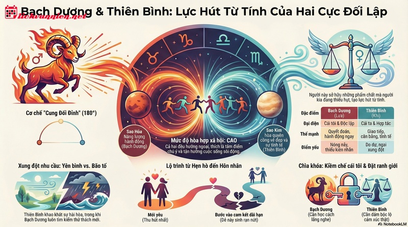 Bạch Dương v&agrave; Thi&ecirc;n B&igrave;nh: Khi ngọn lửa gặp gỡ cơn gi&oacute; tự do