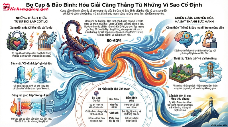 Cung Bọ Cạp v&agrave; Cung Bảo B&igrave;nh: H&agrave;nh tr&igrave;nh h&oacute;a giải những đối cực trong t&igrave;nh y&ecirc;u