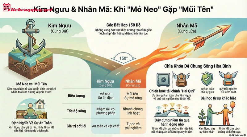 Kim Ngưu V&agrave; Nh&acirc;n M&atilde;: Nghệ Thuật Điều Chỉnh Trong Mối Quan Hệ Lệch Pha