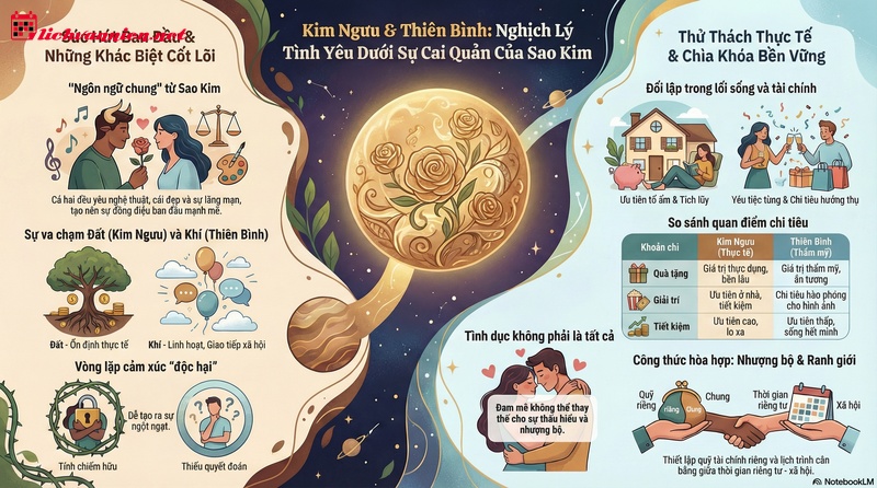 Kim Ngưu v&agrave; Thi&ecirc;n B&igrave;nh: Khi T&igrave;nh Y&ecirc;u Của Sao Kim Gặp Thử Th&aacute;ch Thực Tế