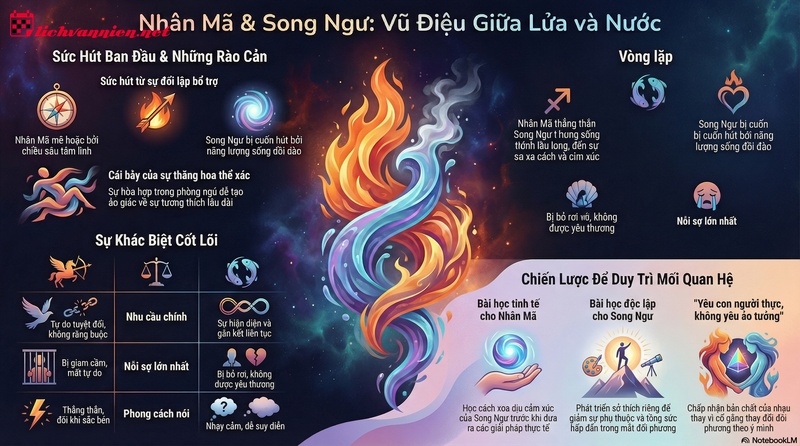 T&igrave;nh Y&ecirc;u Giữa Cung Nh&acirc;n M&atilde; V&agrave; Cung Song Ngư: Sức H&uacute;t Định Mệnh Hay Vũng Lầy Cảm X&uacute;c?