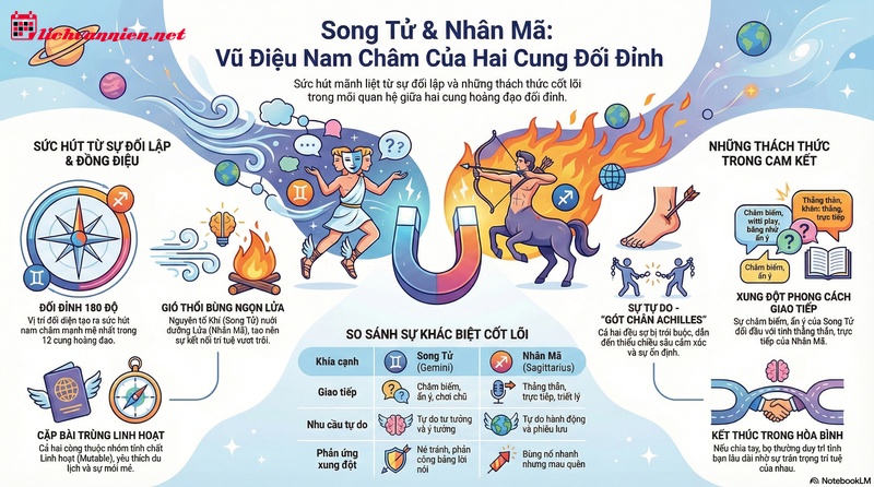 Song Tử V&agrave; Nh&acirc;n M&atilde;: Giải M&atilde; Sức H&uacute;t Nam Ch&acirc;m Của Cặp Đ&ocirc;i Đối Đỉnh