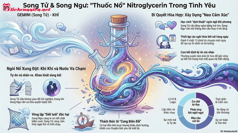 Cung Song Tử và Cung Song Ngư: Sức hút "chết người" hay mối lương duyên đầy nghịch lý?