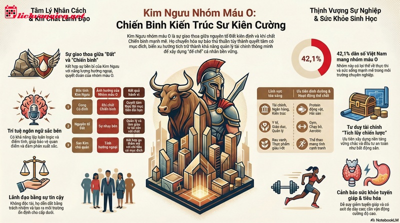 Kim Ngưu Nh&oacute;m M&aacute;u O: Bản Đồ T&acirc;m L&yacute; Của Chiến Binh Nguy&ecirc;n Tố Đất