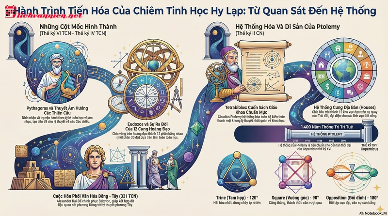Sự trỗi dậy của Chi&ecirc;m tinh học Hy Lạp: Từ quan s&aacute;t đến triết học