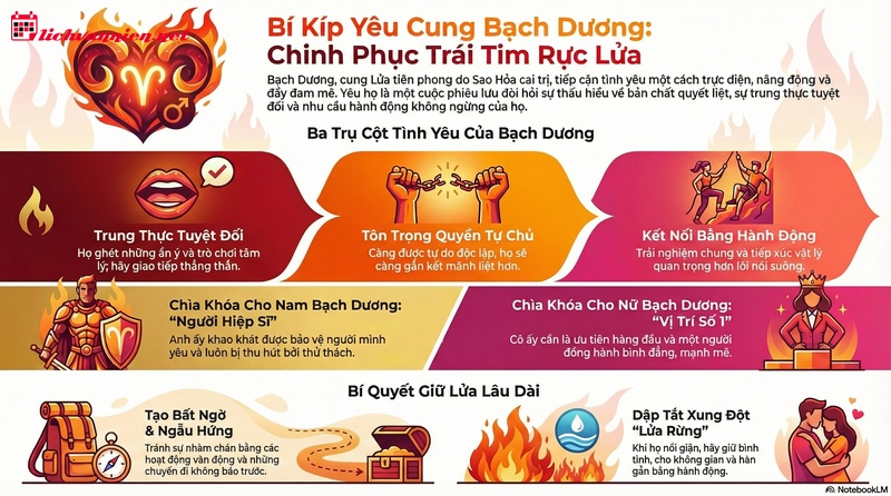 Bí Quyết Yêu Cung Bạch Dương: Thấu Hiểu Bản Năng Chiến Binh Và Khát Vọng Tự Do