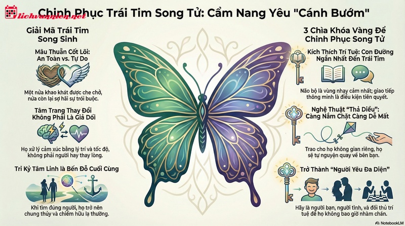 Giải m&atilde; t&igrave;nh y&ecirc;u với Song Tử: Chiến lược nắm giữ tr&aacute;i tim "C&aacute;nh bướm"