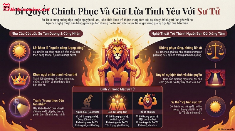 B&iacute; Quyết Y&ecirc;u Cung Sư Tử: Nghệ Thuật Vuốt Ve L&ograve;ng Ki&ecirc;u H&atilde;nh