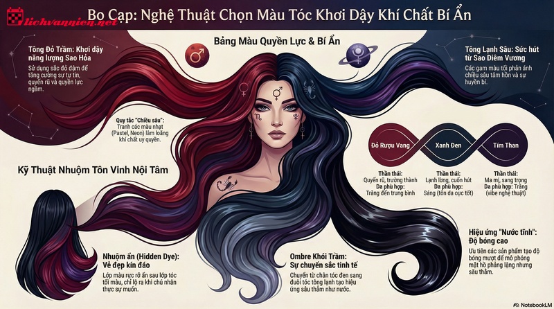 M&agrave;u t&oacute;c cung Bọ Cạp: Kh&iacute; chất b&iacute; ẩn v&agrave; tuy&ecirc;n ng&ocirc;n quyền lực ngầm