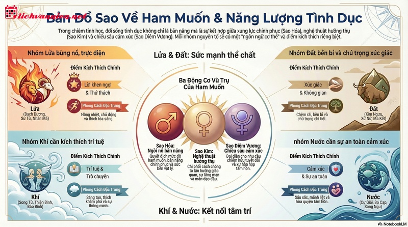 Bản đồ ham muốn 12 cung ho&agrave;ng đạo: Từ bản năng gốc đến sự thăng hoa cảm x&uacute;c