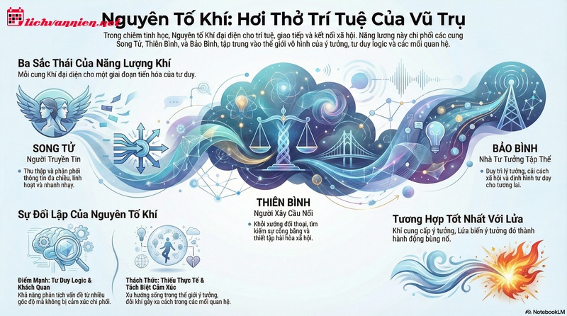 Nguy&ecirc;n tố Kh&iacute; trong Chi&ecirc;m tinh học: Tr&iacute; tuệ, Giao tiếp v&agrave; Sự tự do