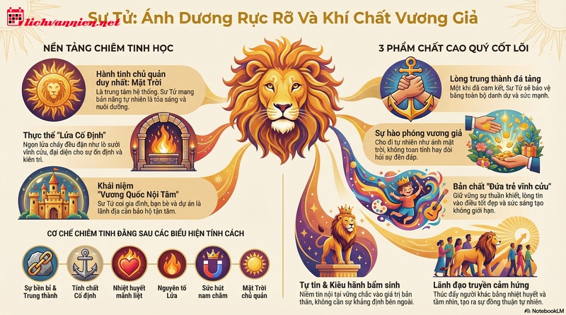 Giải m&atilde; phẩm chất cung Sư Tử: Khi l&ograve;ng trắc ẩn song h&agrave;nh c&ugrave;ng bản lĩnh vương giả