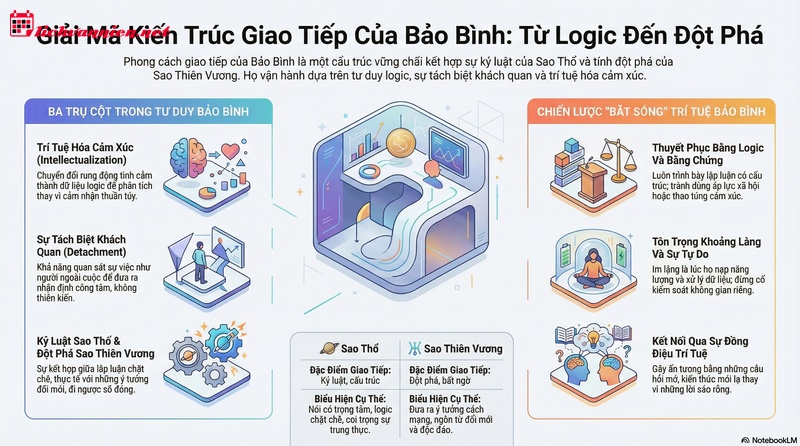 Phong c&aacute;ch giao tiếp của cung Bảo B&igrave;nh: Giải m&atilde; sự giao thoa giữa logic v&agrave; nh&acirc;n bản