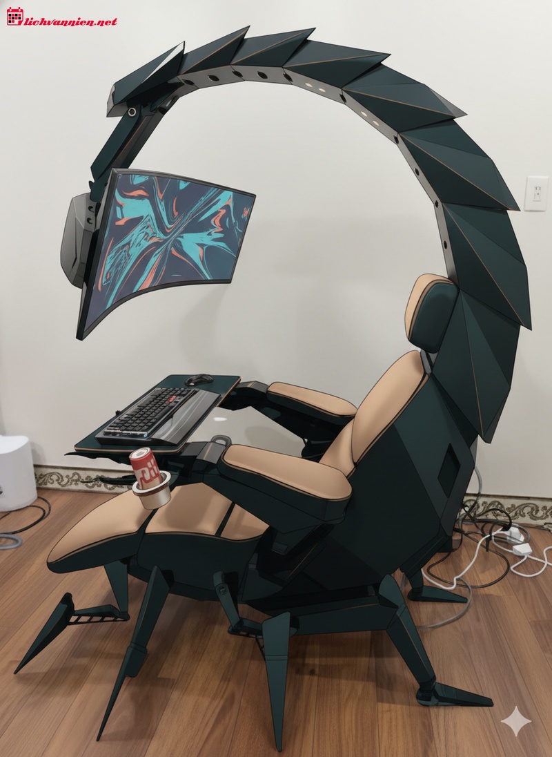 Thiết kế ph&ograve;ng l&agrave;m việc cung Bọ Cạp: Sự giao thoa giữa quyền lực v&agrave; sự tĩnh lặng