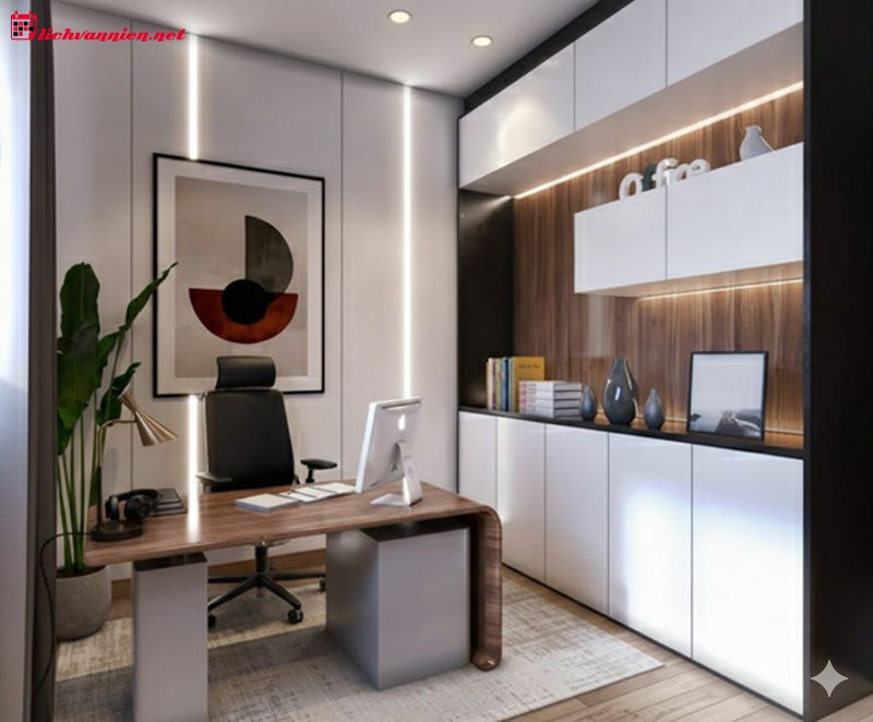 Thiết kế ph&ograve;ng l&agrave;m việc cung Xử Nữ năm 2025: Kiến tạo trạm chỉ huy cho hiệu suất v&agrave; sự tĩnh lặng