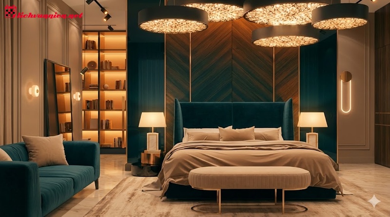 Ph&ograve;ng ngủ chuẩn cung Sư Tử: Nơi đ&aacute;nh thức sự tự tin v&agrave; kh&iacute; chất Ho&agrave;ng gia