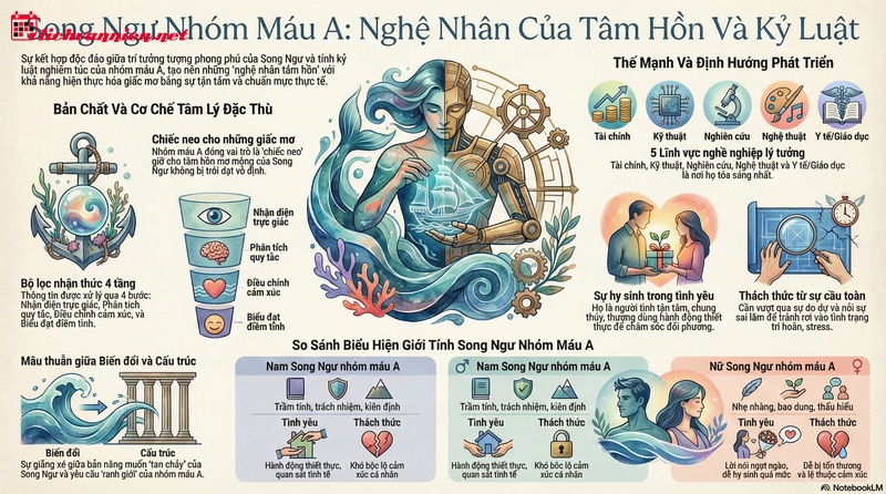 Song Ngư nh&oacute;m m&aacute;u A: Khi trực gi&aacute;c nhạy b&eacute;n song h&agrave;nh c&ugrave;ng kỷ luật th&eacute;p