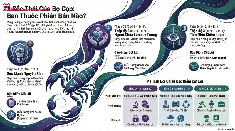 Sự Khác Biệt Giữa Cung Bọ Cạp Tháng 10 Và Tháng 11