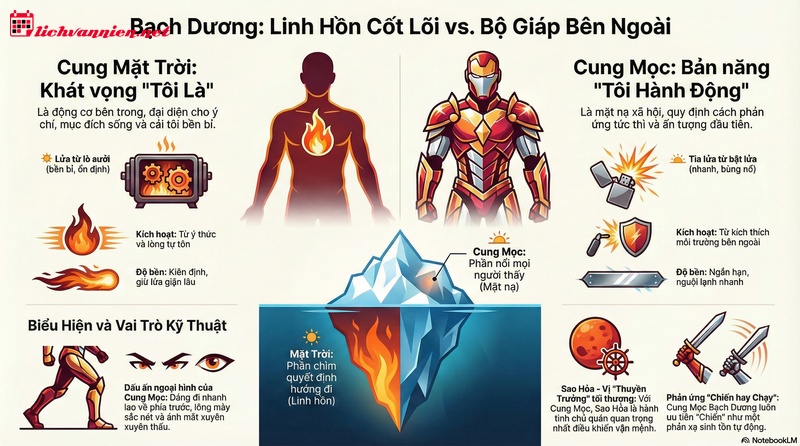 Ph&acirc;n biệt Cung Mặt Trời Bạch Dương v&agrave; Cung Mọc Bạch Dương: Bản chất hay Vỏ bọc?