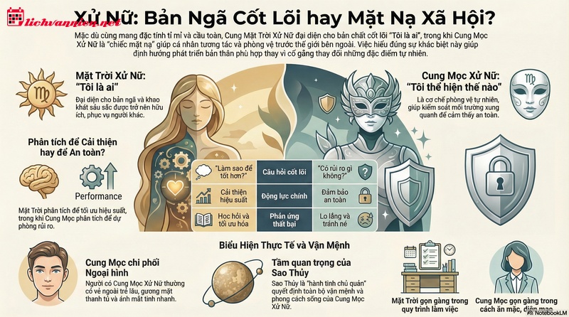 Giải M&atilde; Sự Kh&aacute;c Biệt Giữa Cung Mặt Trời Xử Nữ V&agrave; Cung Mọc Xử Nữ