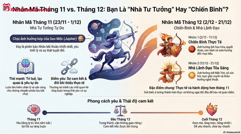 Sự Kh&aacute;c Biệt Giữa Nh&acirc;n M&atilde; Th&aacute;ng 11 V&agrave; Th&aacute;ng 12: B&iacute; Ẩn Decan V&agrave; Chủ Tinh